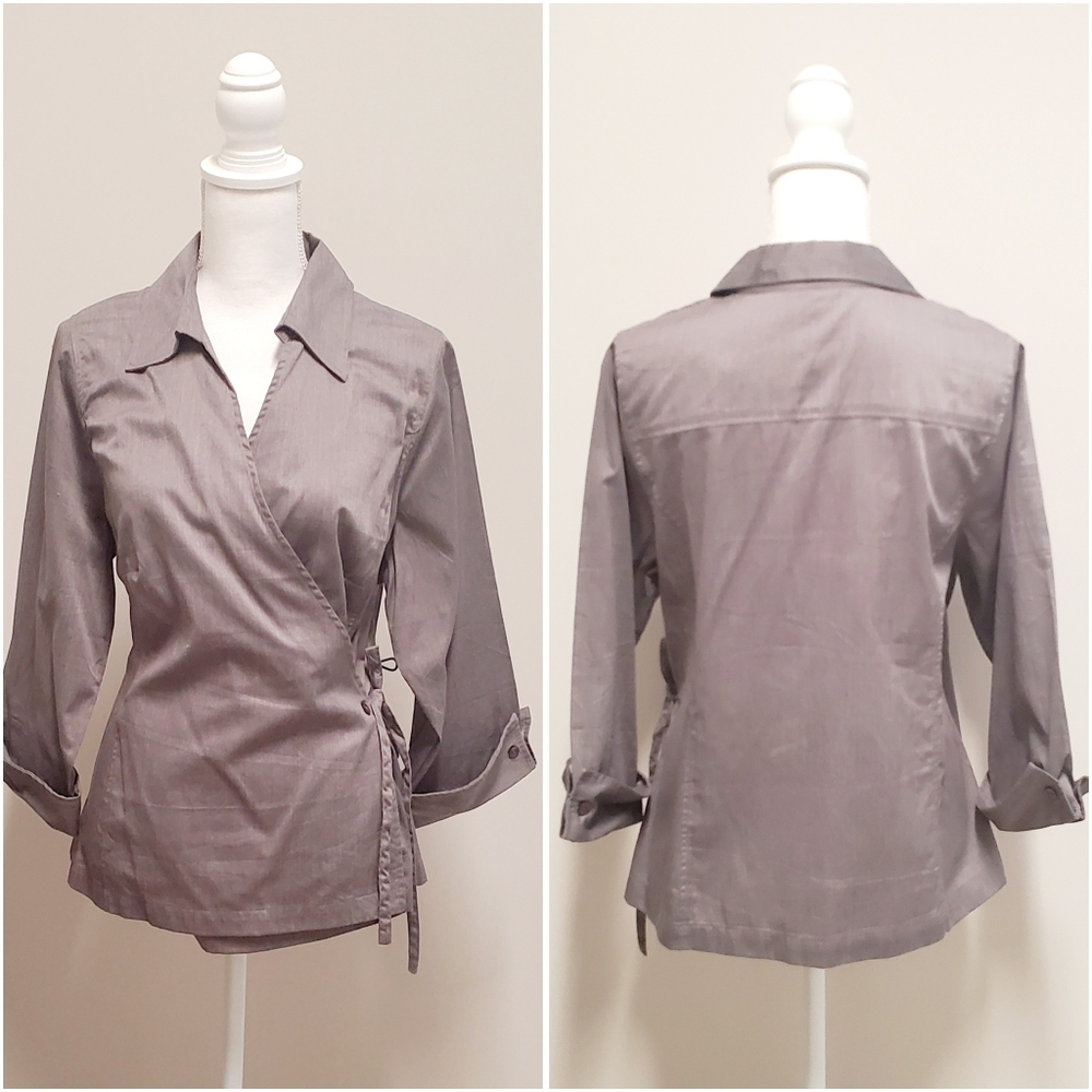 [Avenue] Plus Wrap Blouse
